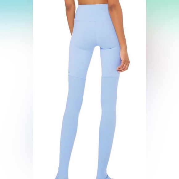 ALO Yoga High-Waist Goddess Legging Uv Heather Blue - Picture 2 of 9